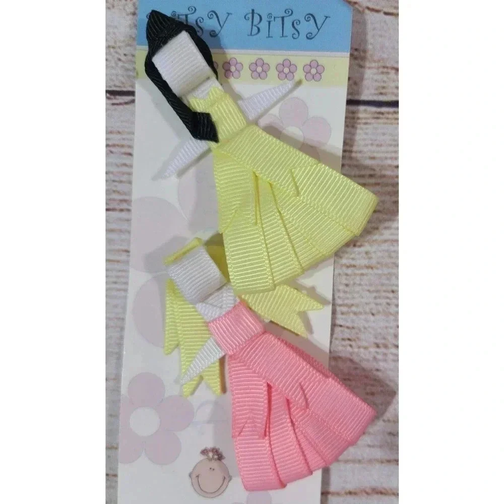 Ditsy Bitsy Princess Boutique Barrette Hair Clips Lot of 6 Cinderella Belle New